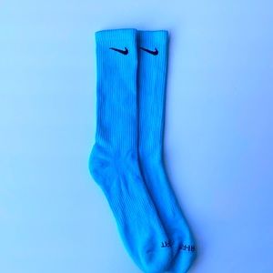 Nike dri fit socks light Blue